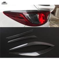 CX-5 Carbon fiber taillight eyelid eyebrows For Mazda CX5 SUV 2.0L 2.5L 2013 -2015 CX 5 Rear light decorative sticker 4pcs gray