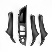 Vidaus Durų Vidinis Rankenėlės Dangtelis BMW 5 Serijos F10 F11 F18 Porankio Traukimo Apdailos Dangtelis 7 Dalių Rinkinys 51417225875 51417261933 51417225879 7pcs black