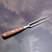 Grilio šakutė su medine rankena Nerūdijančio plieno Daugiafunkcinė Nelipni Grilio Mėsos Kepimo Šakutė BBQ Šakutė 30cm Juoda Medinė Rankena gray