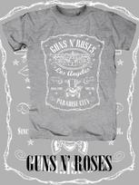 Guns N' Roses Band Print T-shirt XS gray