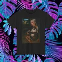 Ciri Witcher 3 Tee Gamer TShirt Video Game Shirt Unisex Graphic Tee Gaming L blue