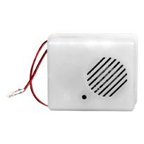 Voice Activated Screaming Speakers Terrifying Halloween Voice Control for Party Decorations Ghostly Pranks Decoration 1 white