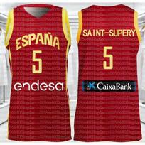 Ispanija Atvykimo Šalis Krepšinio Marškinėliai Namų Išvykos Laisvalaikio Sportiniai 3D Spausdinti T-shirt Amerikietiški S white