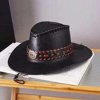 Artificial Suede Western Cowboy Hats Vintage Big-edge Gentleman Cowgirl Jazz Hat Holidays Party Cosplay Hat One Size gray