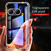 Clear Airbags Shockproof Coque For OnePlus Nord 4 5G Case Camera Protect Funda On One Plus Nord4 1+Nord4 5G 2024 TPU Soft Cover For OnePlus Nord 4 skaidri