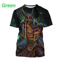 Grim Reaper Anubis Tee Shirts 3D Printed Ancient Egyptian God T Shirt Eye of Egypt Pharaoh Fashion Harajuku Short Sleeve T-shirt XXS black