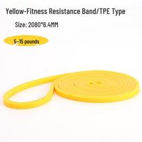 TPE Elastic Pull-up & Yoga Resistance Band for Strength Training yellow