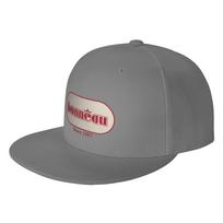 Fashion Bonneau Flat Brim Sun Hat  Street Skateboarding Women Hat Adjustable gray