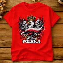 Harajuku TShirt Summer Poland Polska Polish Flag Flag Gift Trending TShirts Cotton Tshirt For Unisex Aesthetic Short Sleeve Tees M black