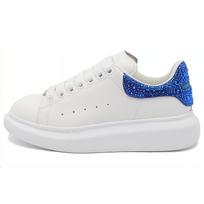 Alexander McQueen Oversized White Ultramarine Crystal Women's 718243WIE999407 38 mėlyna