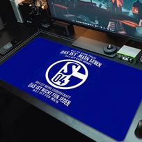 FC Schalke 04 Pelės kilimėlis Didelė žaidimų stalo pagalvėlė Neslystantis Nešiojamojo kompiuterio Planšetinio kompiuterio Didelis pelės kilimėlis XXL kilimėlis Mini PC žaidimų kilimėlis Su užrakinamu kraštu_XIA 30cmx60cm(11.8x23.6inch)