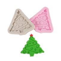 1PC Christmas Bell Fondant Mold Santa Claus Silicone Mold Christmas Tree Epoxy Mold Chocolate Mold Christmas Gift Soap Mold 1283