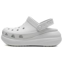 Crocs Crocs Puffs Comfortable and Versatile Simple Commuter Hole Shoes for men and women Light grey 38-39 šviesiai pilka spalva