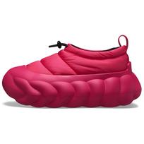 Crocs Overpuff Shorty Trendy Low-Top Casual Shoes Unisex Pink 38-39