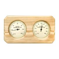 Natural Wood Meter For Sauna Rooms Exact Measurement Of Temperature And Dampness Levels 1 beige