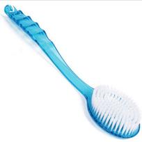 1Pcs Bathroom Brush Long Handle Soft Bath Body Brush Back Shower Brushes With Handle Exfoliating Scrub Skin Massager Exfoliation mėlyna