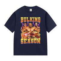 Bulking Season Kevin Levrone Funny Gym Meme T-Shirts Women Fashion Short Sleeve T-shirt Unisex Cotton Tees Streetwear Top S įvairiaspalvis