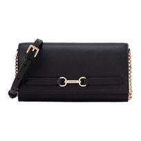 MICHAEL KORS Carson Pebble Magnetic Buckle Closure Cowhide Crossbody Bag Large Women's Black juoda