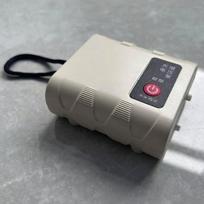 USB Rechargeable Aquarium Oxygen Pump High Air Flow Ultra Quiet Aquarium Aerator Real-time Power Display Energy Efficient white