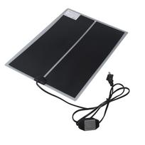 Reptile Terrarium Heat Pad Rapid Heating  110 to  Waterproof Adjustable Temperature Reliable for Home Living Room Office black