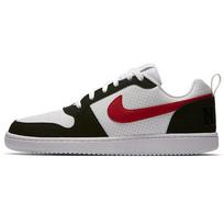 Nike Court Borough Low White Black Red 838937-102 38.5