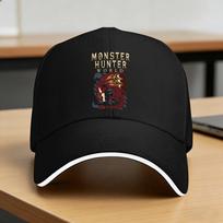 Monster Hunter Casual Baseball Cap  Outdoor Gym Trucker Hat Spring Sunscreen Couple Women Trendy Snapback Cap One Size black