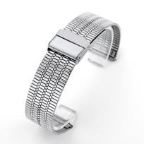 Nerūdijančio plieno laikrodžio apyrankė Plona kvėpuojanti Metalinė laikrodžio juosta 20 mm 22 mm Greito atsegimo apyrankė Tissot Casio vyrams moterims 22mm sidabras