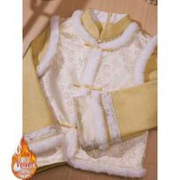 Retro Chinese Qipao-Style Winter Vest Set for Women XL (115-125 lbs) gray
