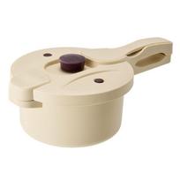 Microwave Safe Pressure Cooker Durable PP And Silicone Microwave Meal Preps Pot For Fast Cooking In Modern Kitchens 1 beige