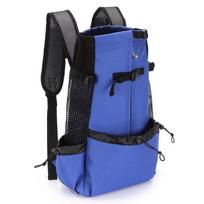 Pet Carrier Backpack With Polyester Material For Cats And Dogs Travel Comfort S mėlyna