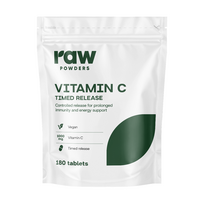 RAW POWDERS VITAMINAS C PROLONG, 1000 mg., 180 tablečių