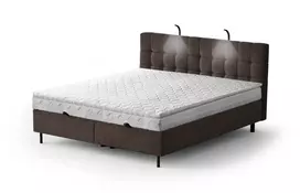 Lova Muna Aston 4 su patalynės dėže, čiužiniu ir dviem šviestuvais 180/200 cm