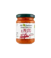 Bio Gustiamo – ekologiškas paprikų ir migdolų pesto, 130 g