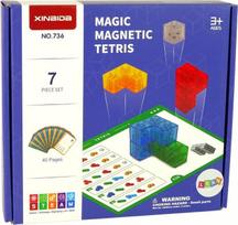 Stalo žaidimas Lean Toys Magic Magnetic Tetris
