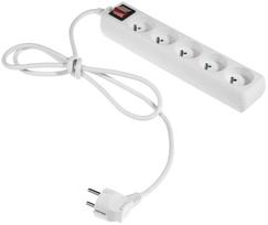 Buitinis ilgintuvas AWTools, AW24645, 3 x 1 mm², 1.5 m, IP20, 5 lizdų, su jungikliu