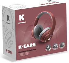 Belaidės ausinės vaikams KidyWolf K-Ears 418278, raudona sp.