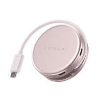 Satechi OntheGo 5-in-1 Multiport Adapter, rožinis - Adapteris