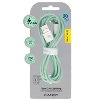 Blavec CCA-UL24GN20 data transfer and charging cable | USB-A to Lightning | 12W | 2m | green