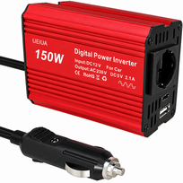 Automobilinis inverteris 150 W, 12 V į 220 V keitiklis, automobilio įtampos keitiklis, mašininis įtampos inverteris