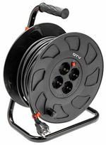 Ilgintuvas su rite GTV, AE-SBEBEN-50, 3 x 1,5 mm², 50 m, IP20, 4 lizdų