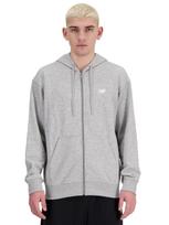NEW BALANCE Vyriškas džemperis su gobtuvu ir užtrauktuku, SPORT ESSENTIALS LOGO FLEECE FULL ZIP MJ41502AG