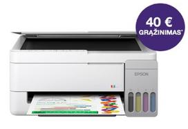 Epson EcoTank L3356 daugiafunkcis A4 spausdintuvas su „Wi-Fi“, „AirPrint“ ir rašalo talpykla, kurioje rašalo yra tiek, kad pakaks iki 3 metų