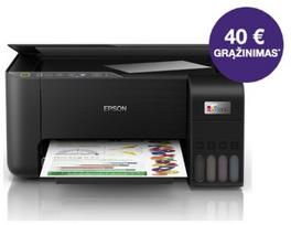 Epson EcoTank L3270 daugiafunkcis A4 spausdintuvas su „Wi-Fi“ ir rašalo talpykla, kurioje rašalo yra tiek, kad pakaks iki 3 metų
