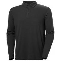 Marškinėliai ilgomis rankovėmis HELLY HANSEN Tech Longsleeve Polo, juodi 4XL