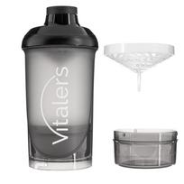 "Vitalers-Shaker" 500+150 ml rūkytas juodas