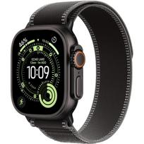 Apple Watch Ultra 3 GPS + Cellular 49mm Black Titanium Case with Black/Charcoal Trail Loop – M/L,Model A3281 MF1H4QI/A