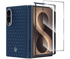 Benks Dėklas Magnetic Armor Grid Air Grand Combo (C.K.FL.SA.BE.S060) skirtas Samsung Galaxy Z Fold 8 mėlynos spalvos