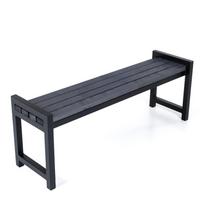 Lauko suoliukas DM Grill Duo SL022, tamsiai pilka sp., 140 cm x 37 cm x 48 cm