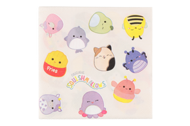 Popierinės servetėlės Festi Squishmallows, 33 cm x 33 cm, įvairių spalvų, 20 vnt.