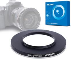 Filtras Adapteris žiedas 49mm-72mm Uv, Nd, Cpl filtrų objektyvams